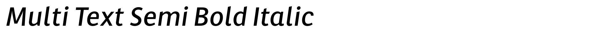 Multi Text Semi Bold Italic image